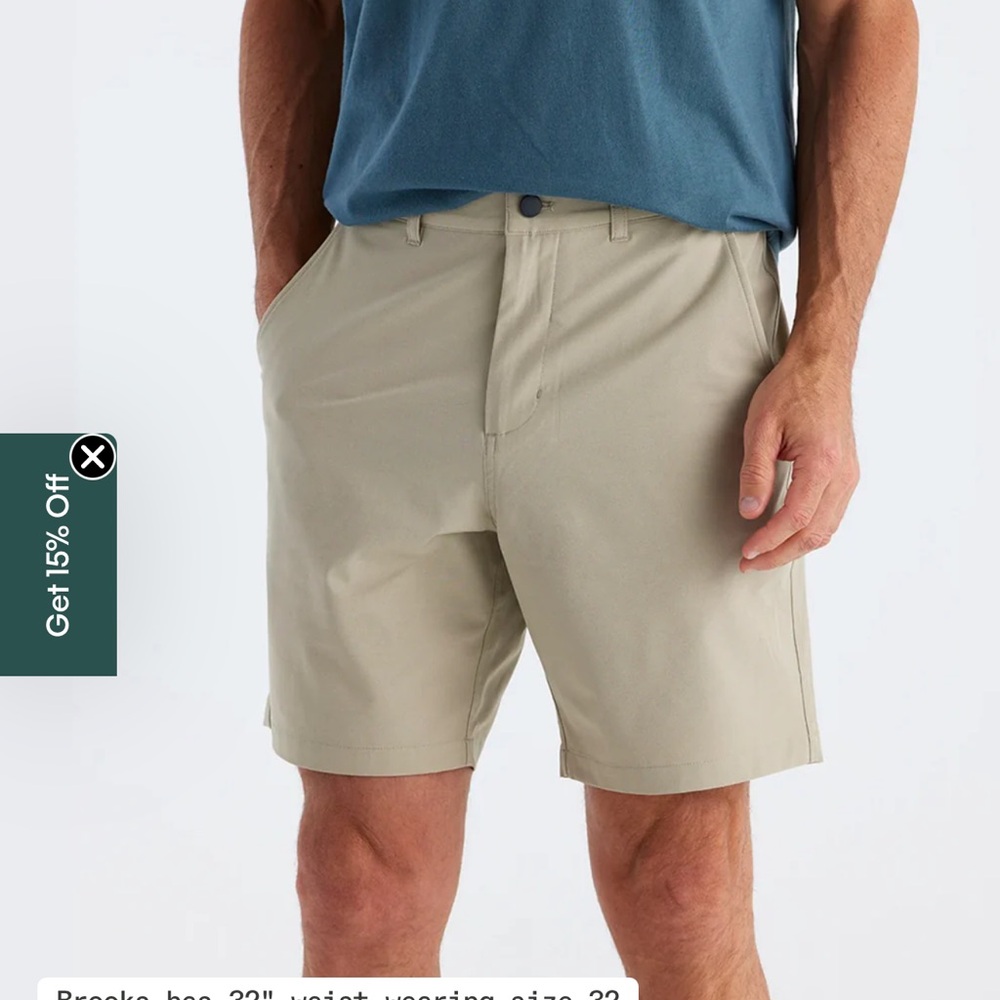 Men's Free Fly Tradewind shorts in Sandbar size 34 (unavailable on website)